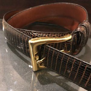 Crookhorn Davis Genuine Lizard SIZE 34 USA